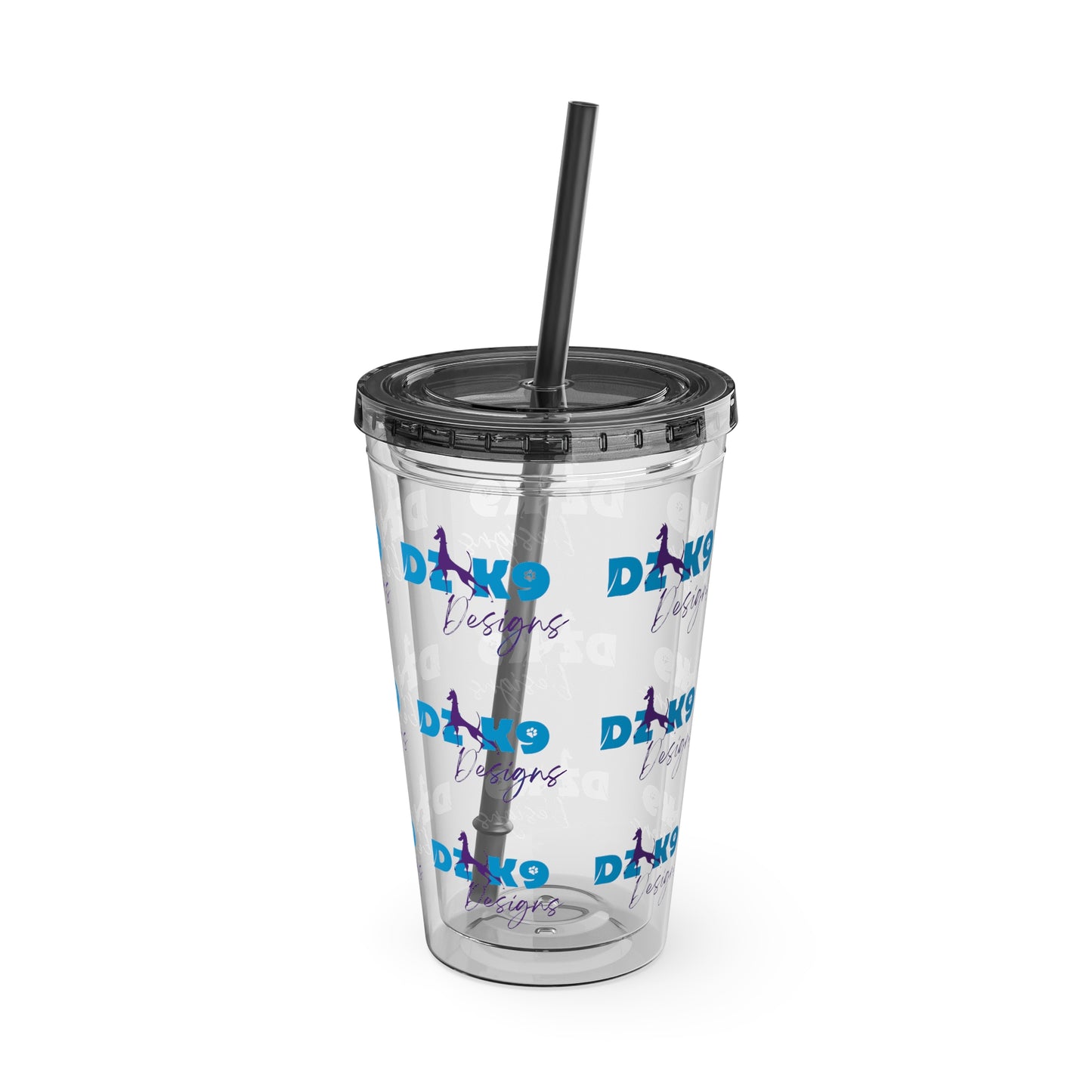 DZK9 Sunsplash Tumbler with Straw, 16oz