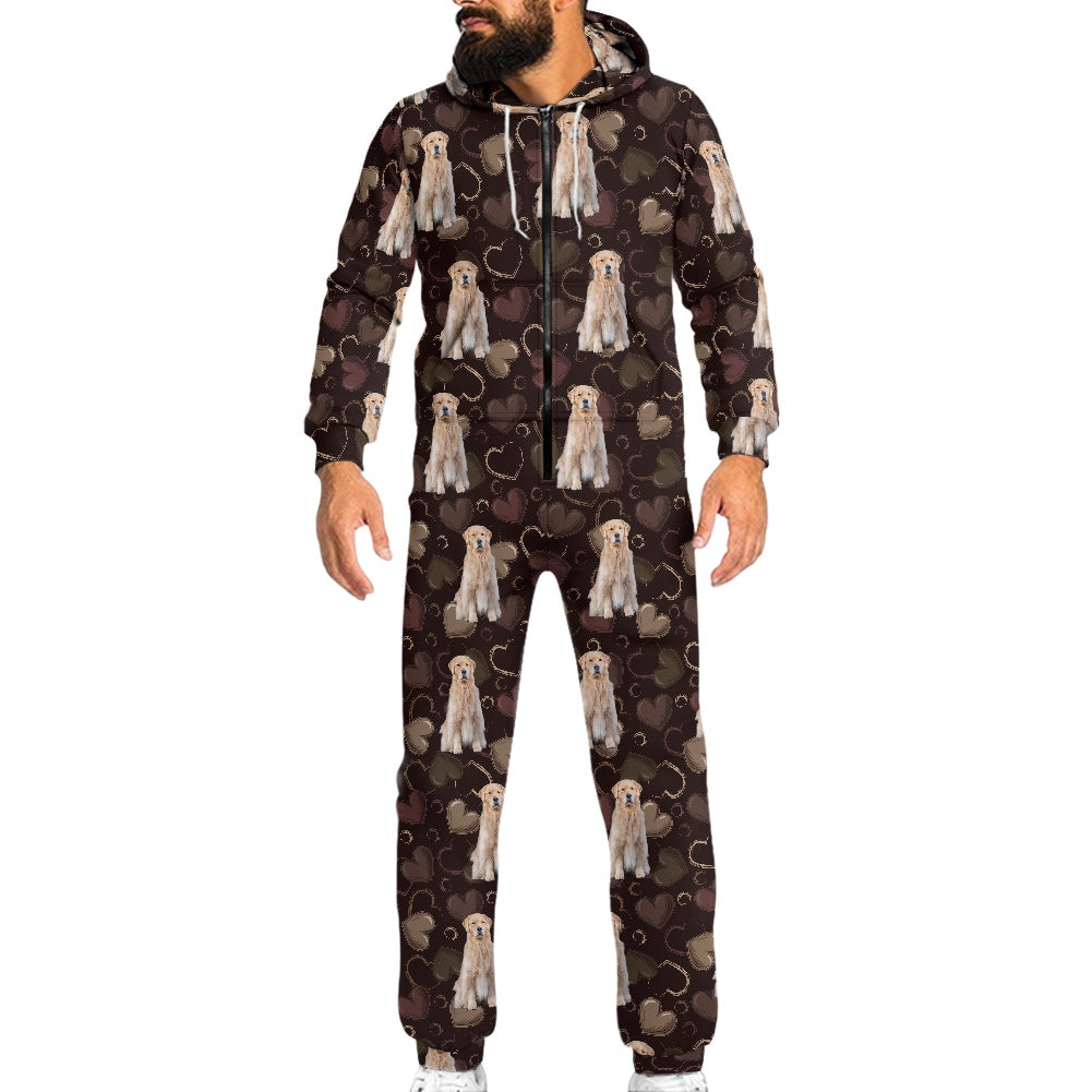 Women's hooded long sleeve jumpsuit