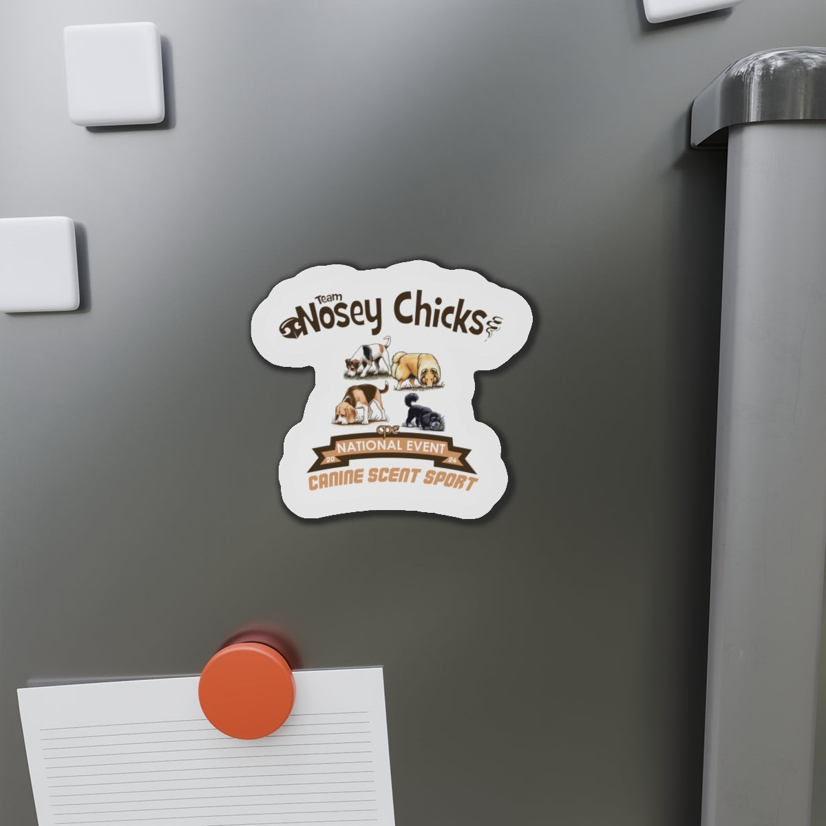 TEAM NOSEY CHICKS  Die-Cut Magnets