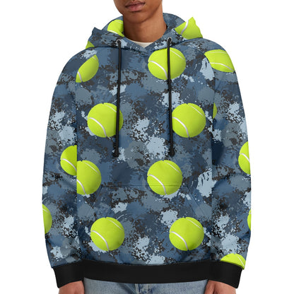 Men's raglan hooded sweatshirt