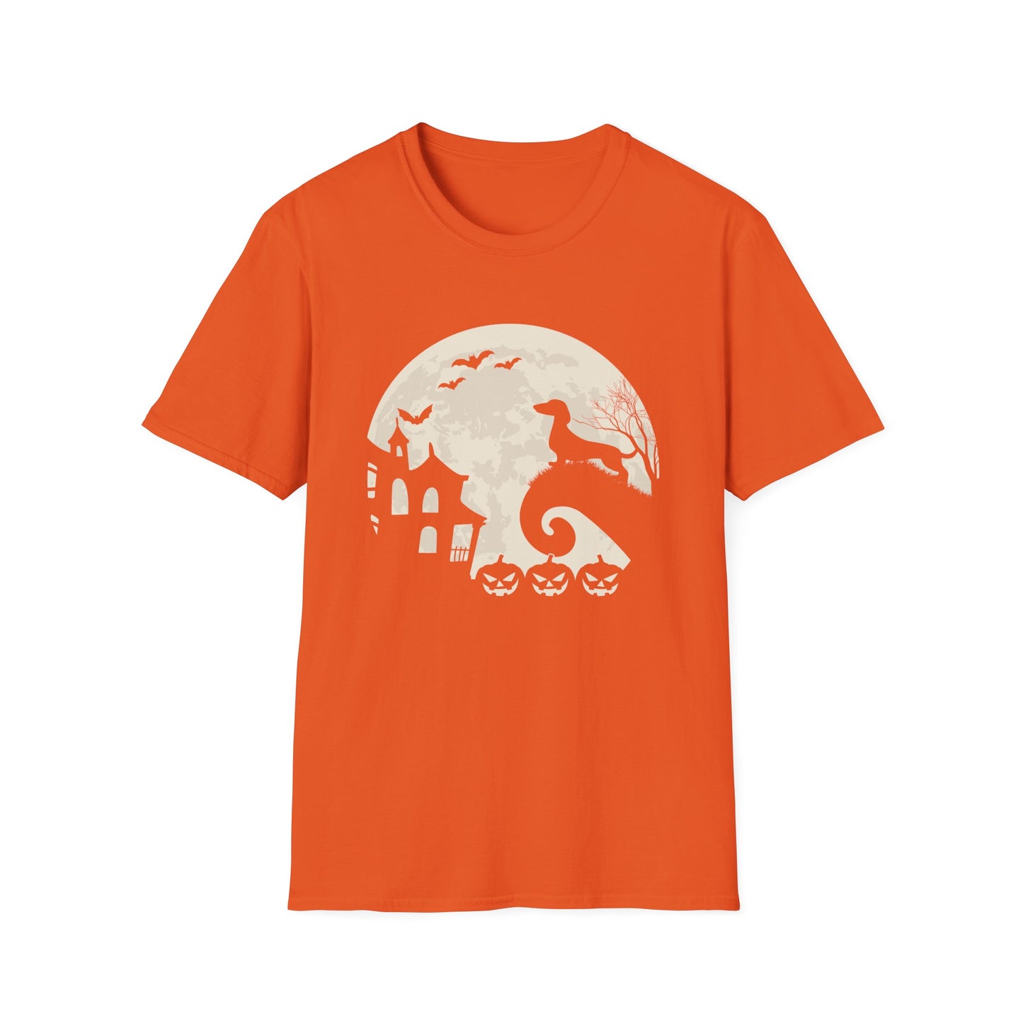 HALLOWEEN MOON - Doxie - Unisex Softstyle T-Shirt