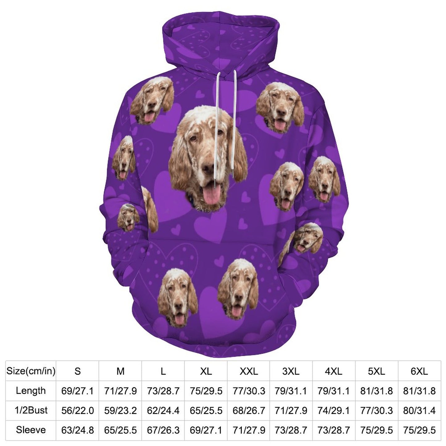 Custom Hoodie FACE PATTERN