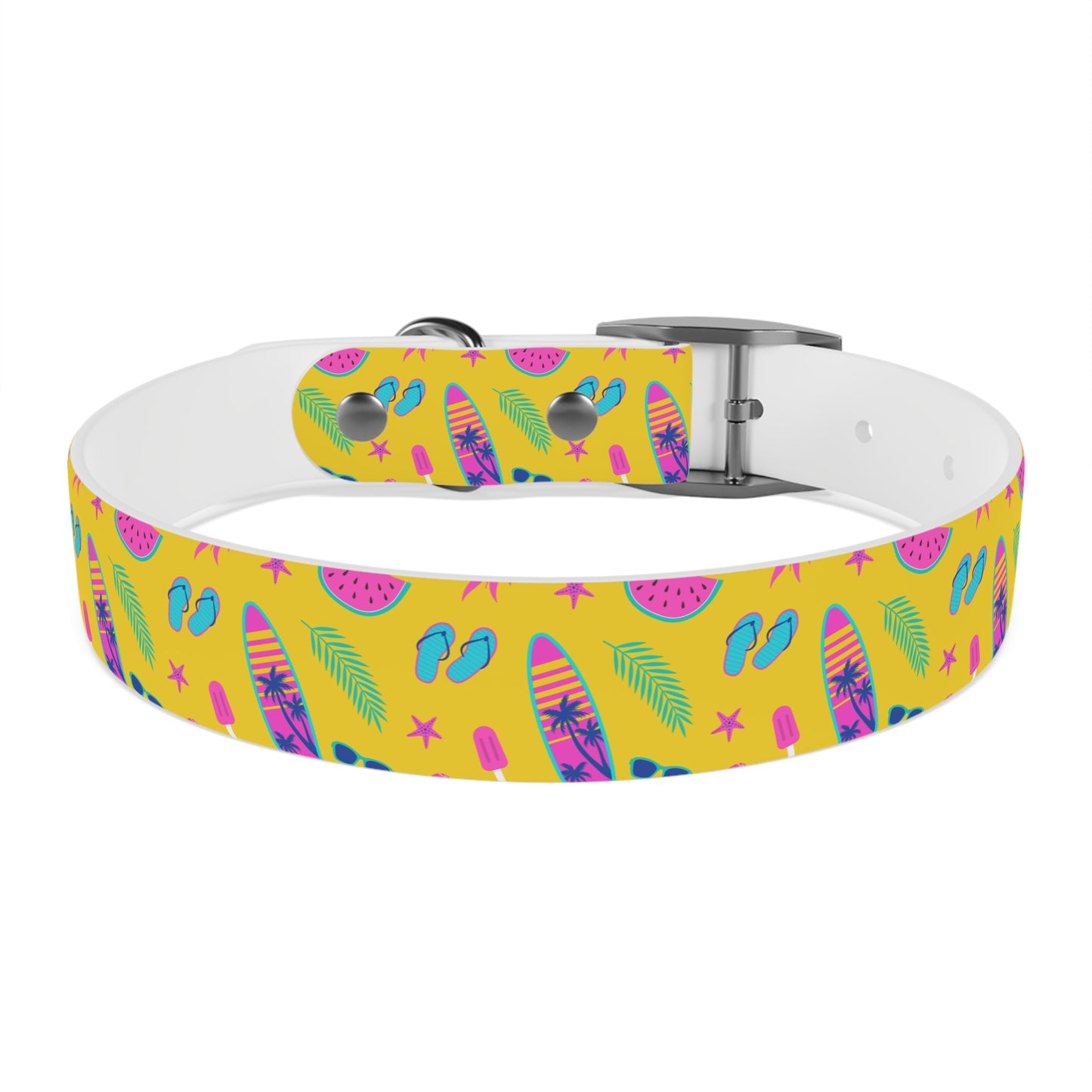 80S Summer Fun  Dog Collar