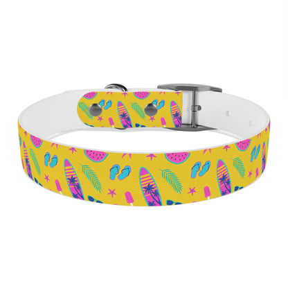 80S Summer Fun  Dog Collar