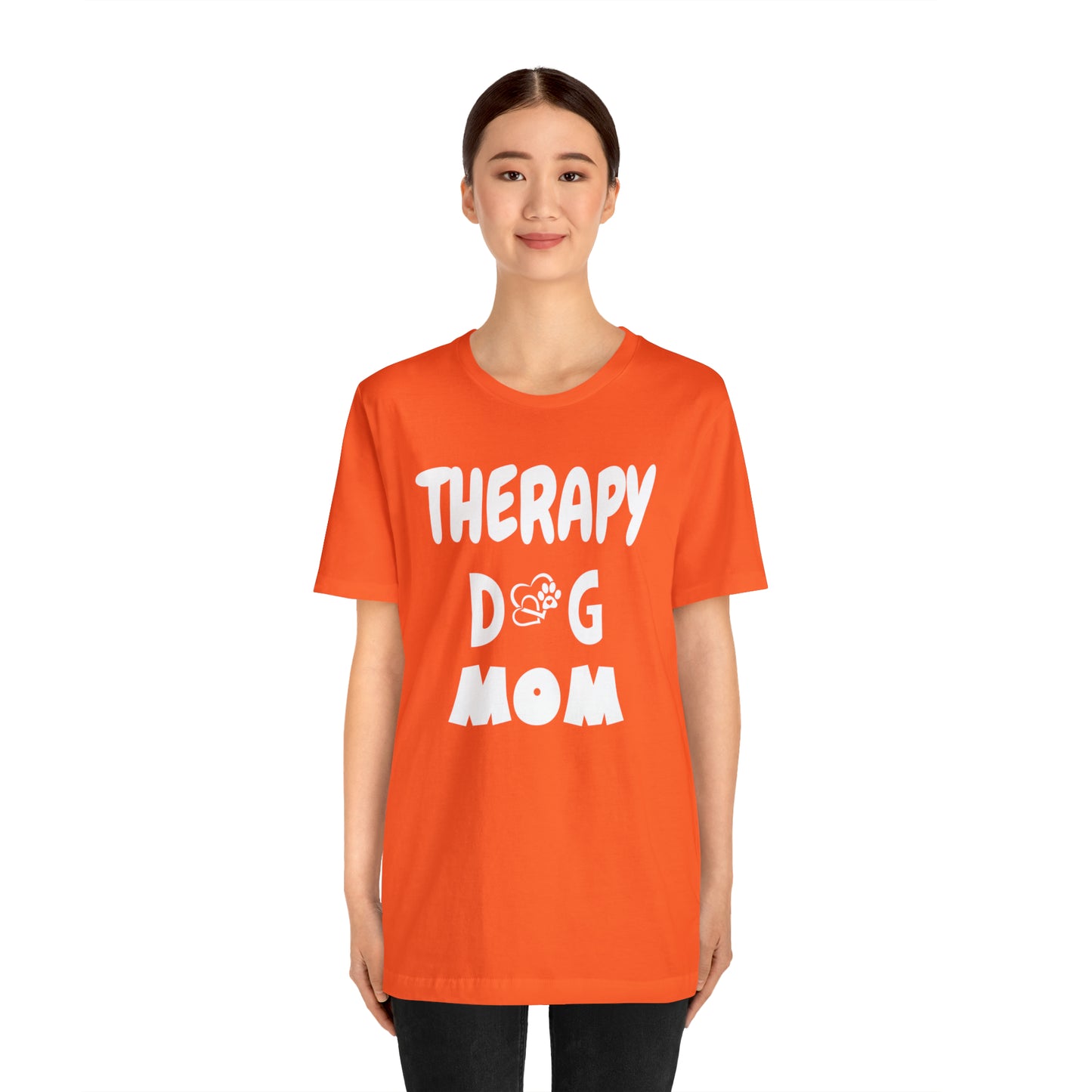 THERAPY  DOG MOM   -  Unisex Short Sleeve Tee