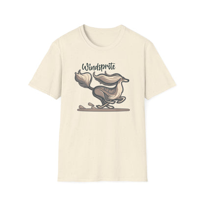 GO FAST  WINDSPRITE - Silken Windhound Waving Unisex Softstyle T-Shirt