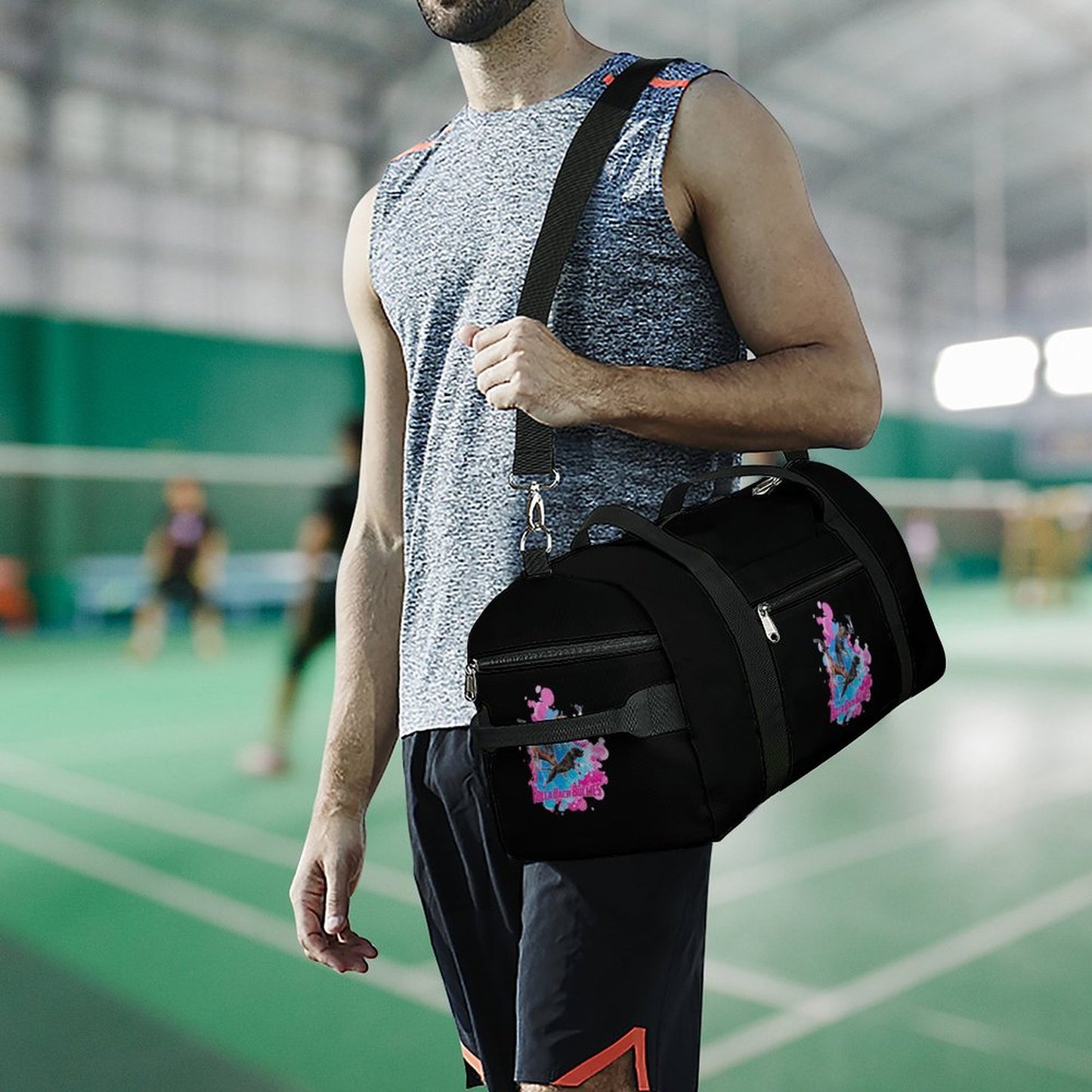 HOLLA BACK BULLIES Gym bag A017 Large Capacity Sports Duffel