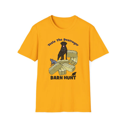 TESLA Barn Hunt Unisex Softstyle T-Shirt