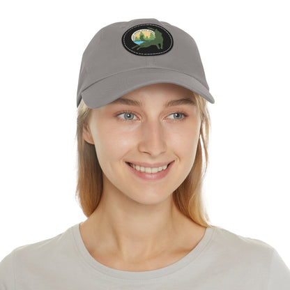 Puget Sound Disc Dogs Hat with Leather Patch (Round)
