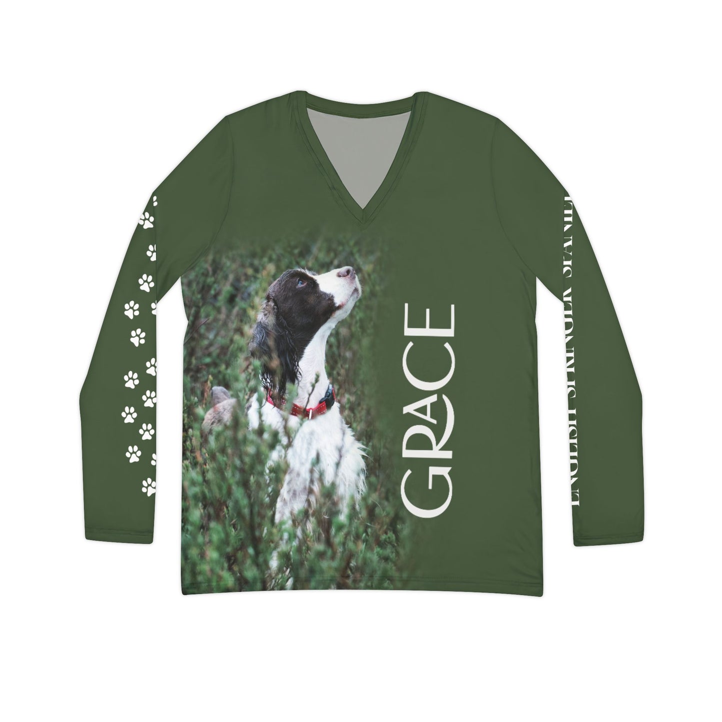 GRACE Women's Long Sleeve V-neck Shirt