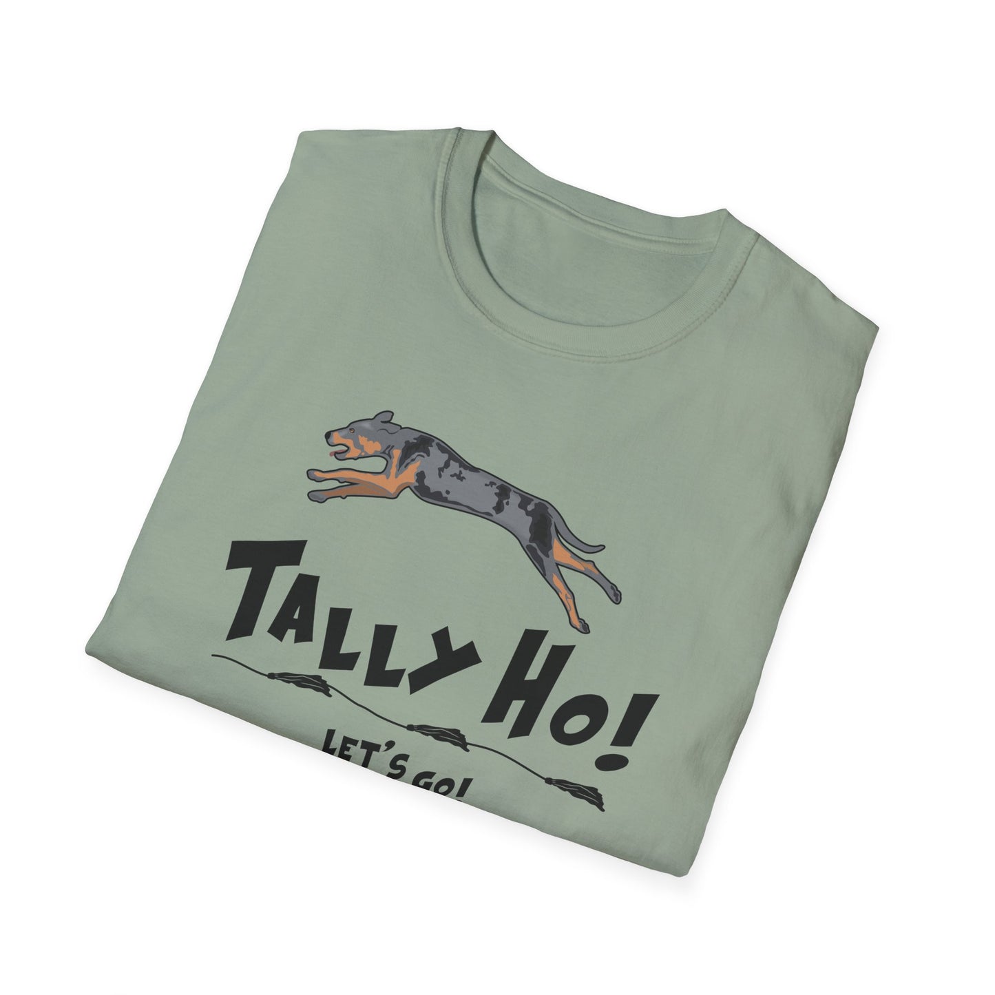 Catahoula TALLY HO LETS GO Unisex Softstyle T-Shirt