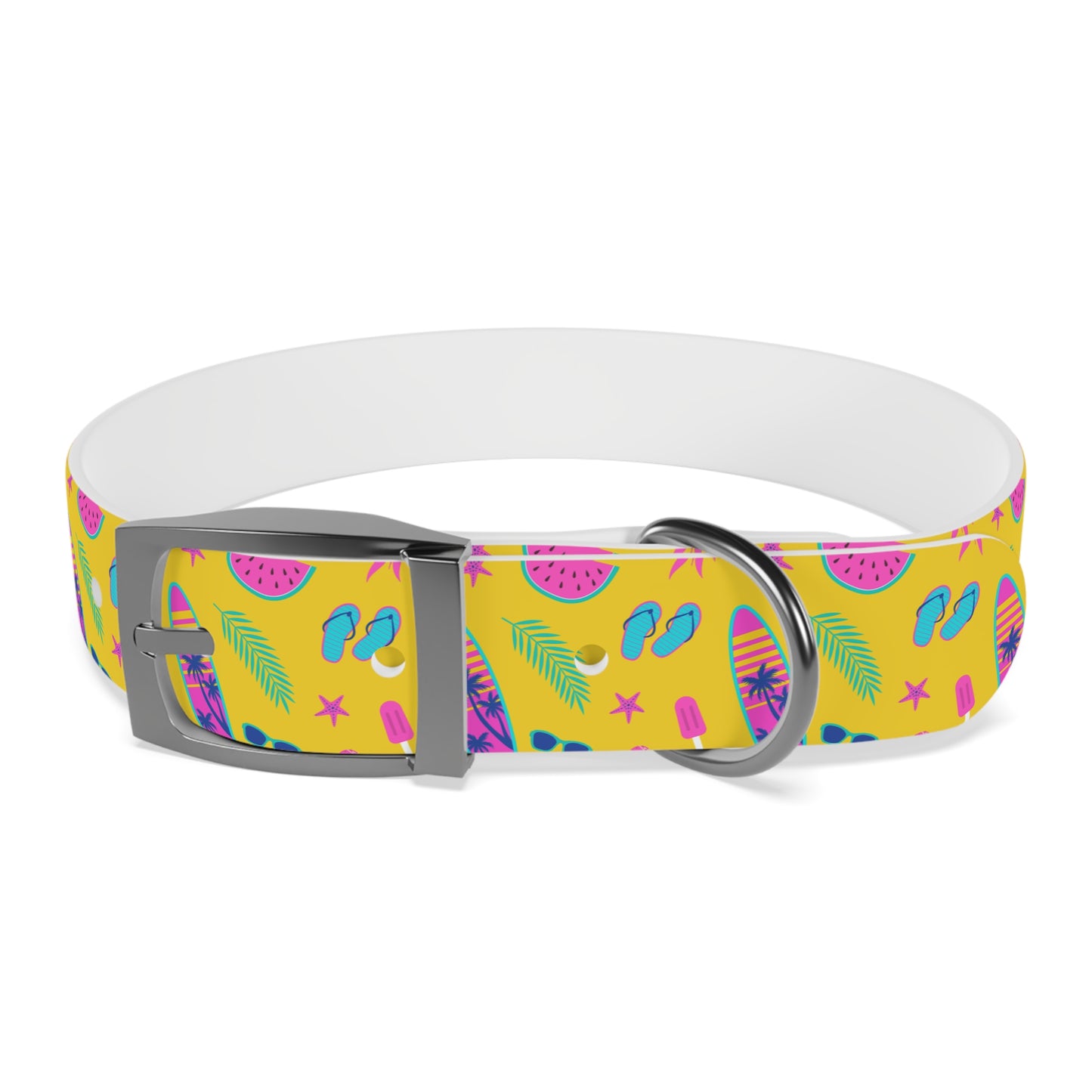 80S Summer Fun  Dog Collar