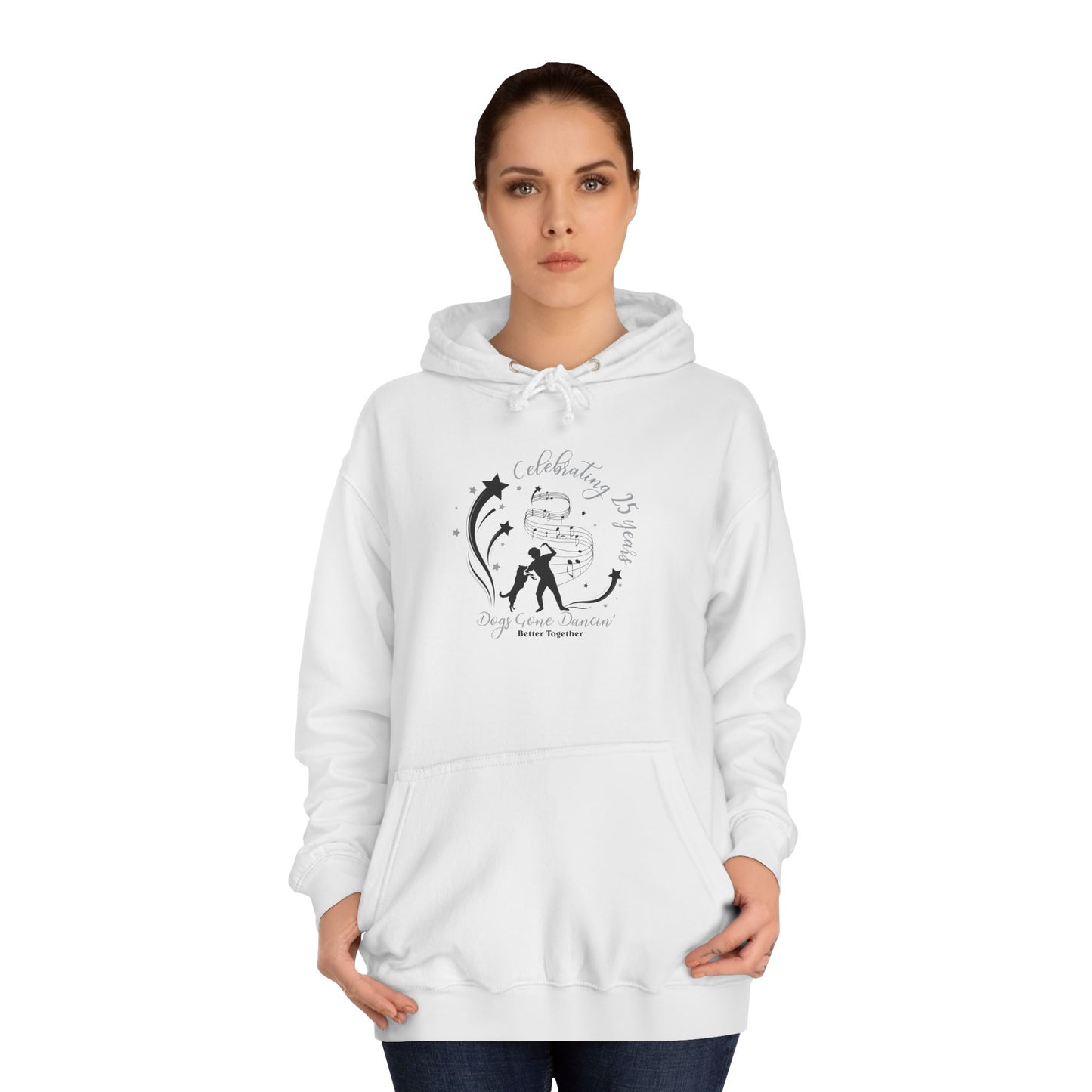 Dogs Gone Dancin' Unisex College Hoodie - Black