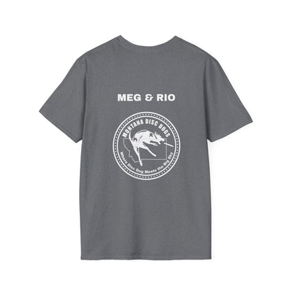 *MEG & RIO  MONTANA DISC DOGS Unisex Softstyle T-Shirt