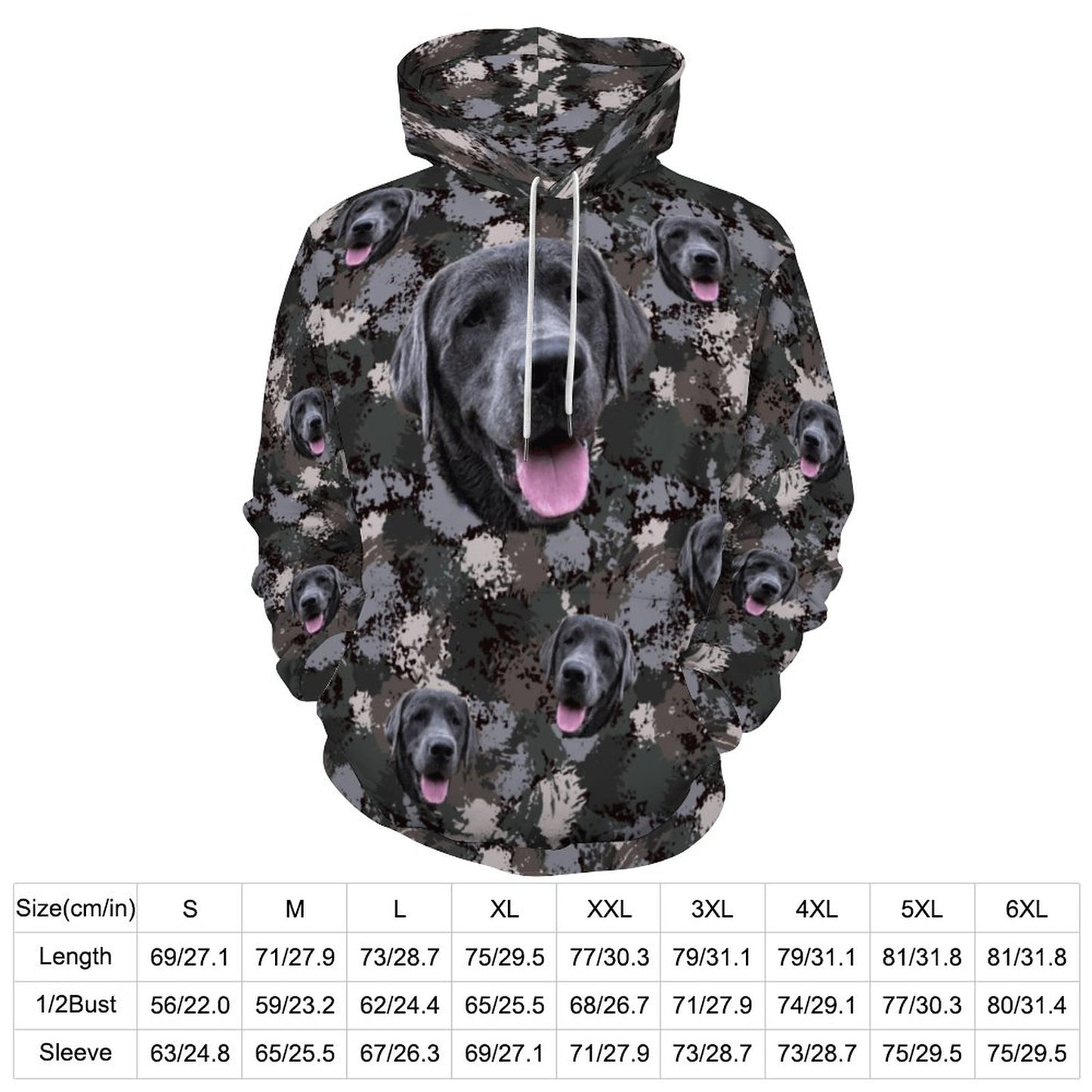 Custom Hoodie FACE PATTERN