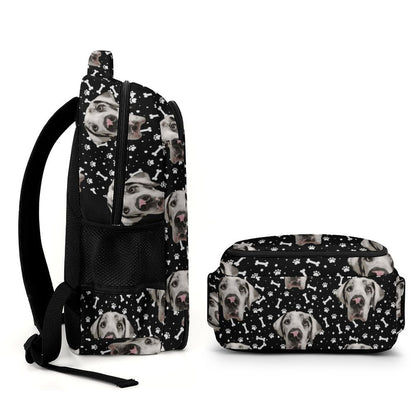 FACE w PAWS-n-BONES Multi-Pocket Travel Bag