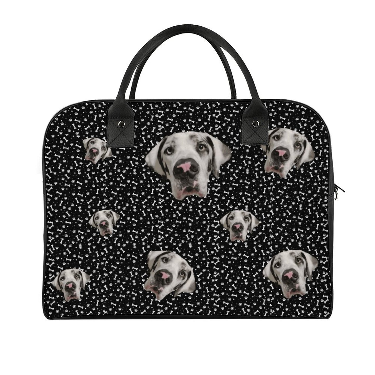 FACE w PAWS-n-BONES Travel Bag