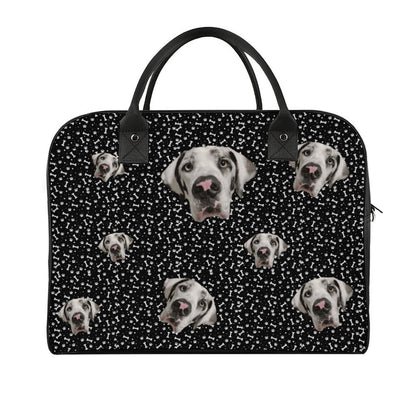 FACE w PAWS-n-BONES Travel Bag