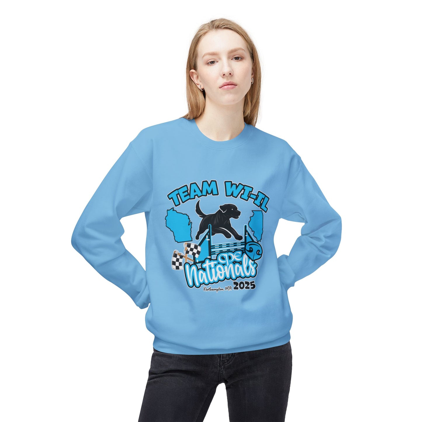 team wi_il  CPE Unisex Midweight Softstyle Fleece Crewneck Sweatshirt