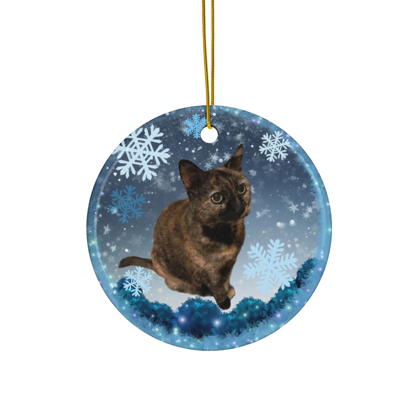 Cookie Cat  Ceramic Ornaments