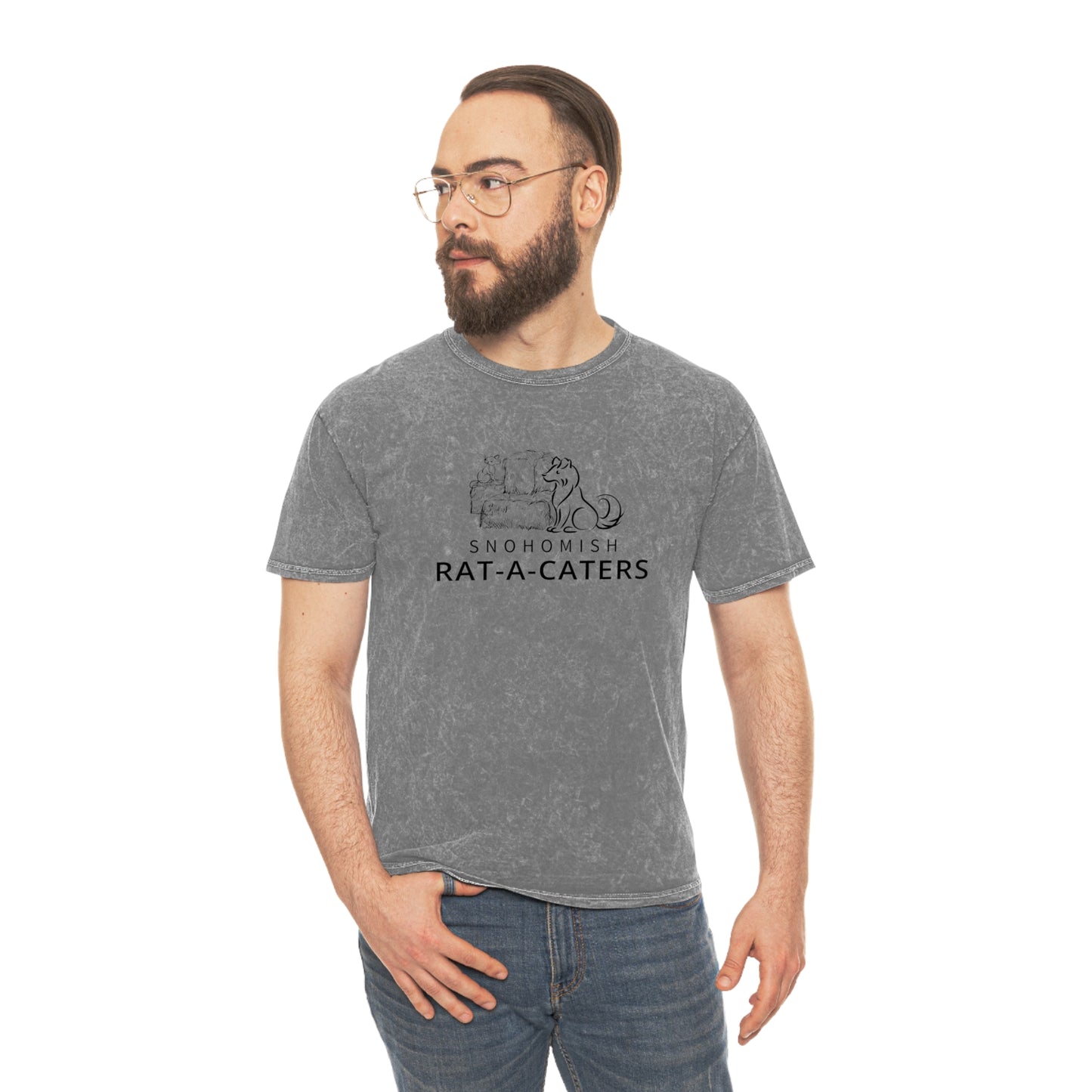 RAT-A-CATCHERS Unisex Mineral Wash T-Shirt