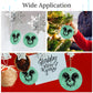 PAPILLON Round Ceramic Christmas Decorations