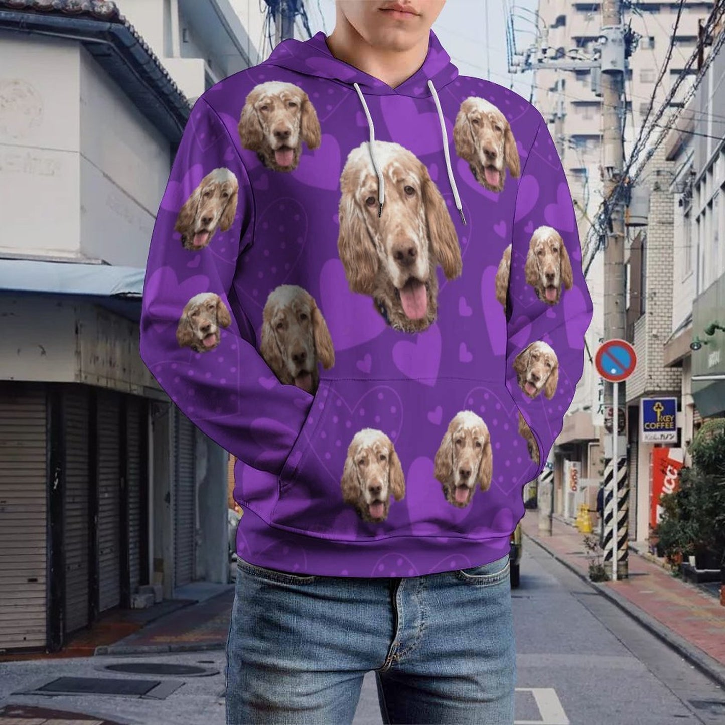 Custom Hoodie FACE PATTERN