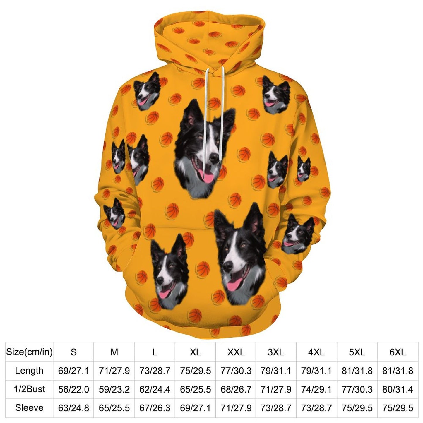 Custom Hoodie FACE PATTERN