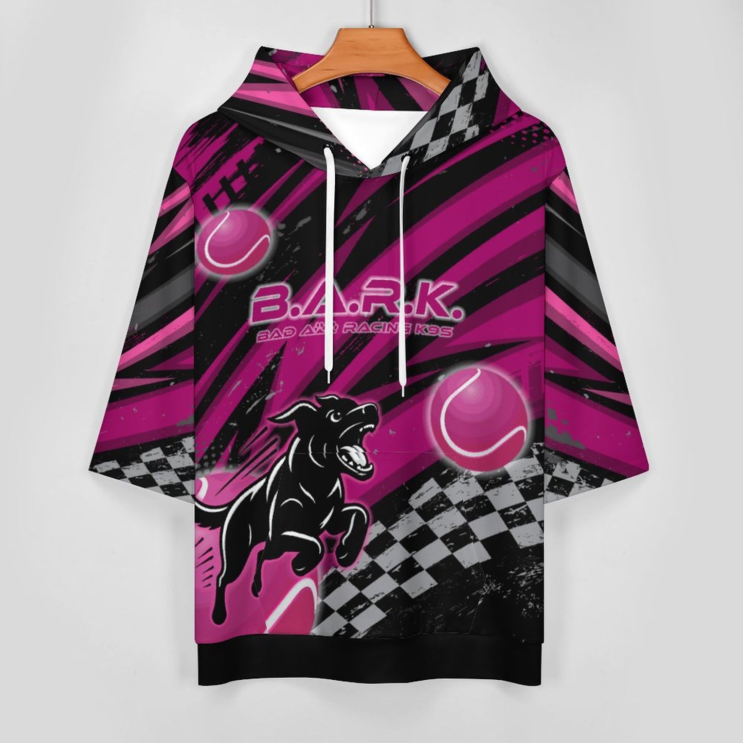 BARK FLYBALL Half Sleeve Hoodie