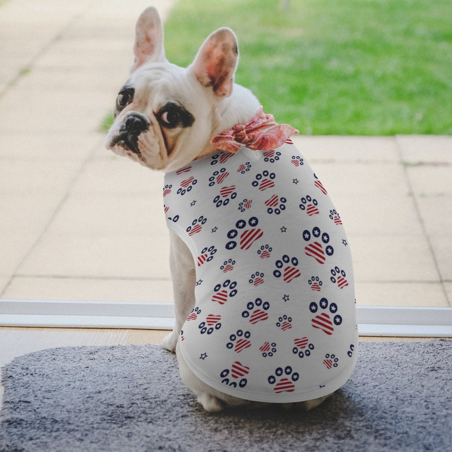 PATRIOTIC - PAWS-N-STARS  Dog  Tank Top