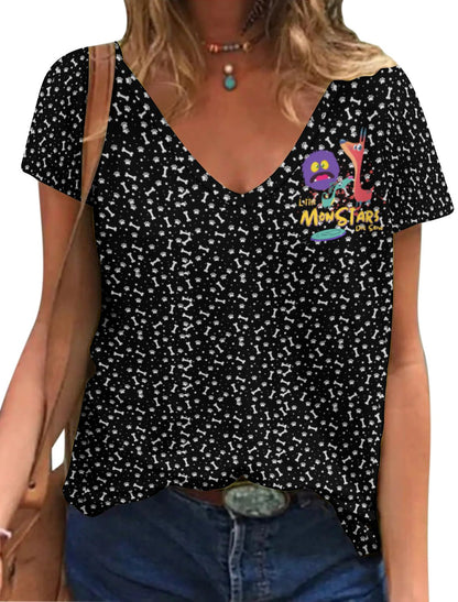 LITTLE MONSTERS  Short Sleeve T-Shirts NZ109-Multi-Image Printed Tees