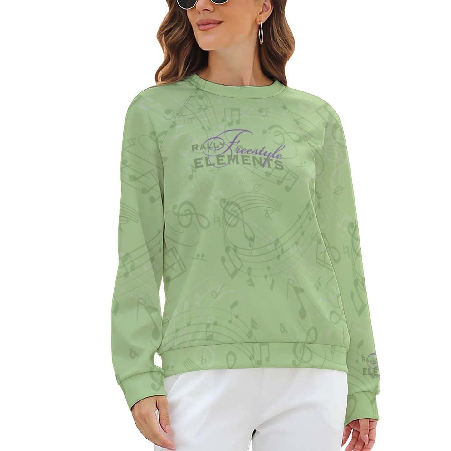 GREEN RALLY-FREE SWEATSHIRT