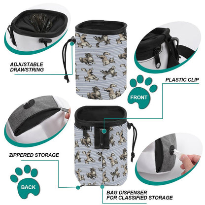 WINDSPRITE  - Silken Windhound  Pattern  Dog Treat Training Bags