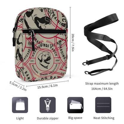 HOUSTON DOG RANCH Small Messenger Bag Q026 (All-Over Printing)