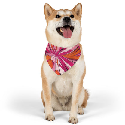 PINK ORANGE #1 Pet Bandana Collar