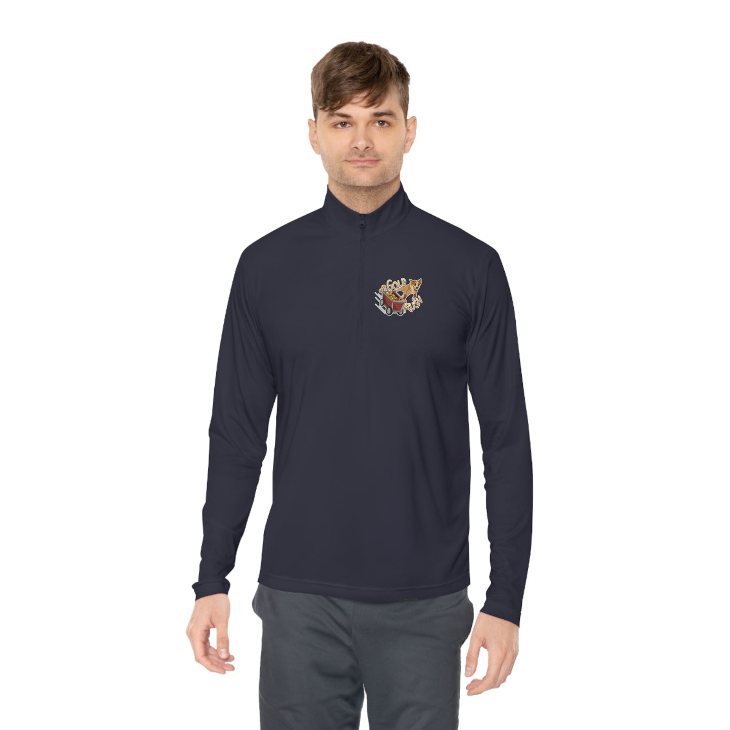 GOLD RUSH FLYBALL Unisex Quarter-Zip Pullover