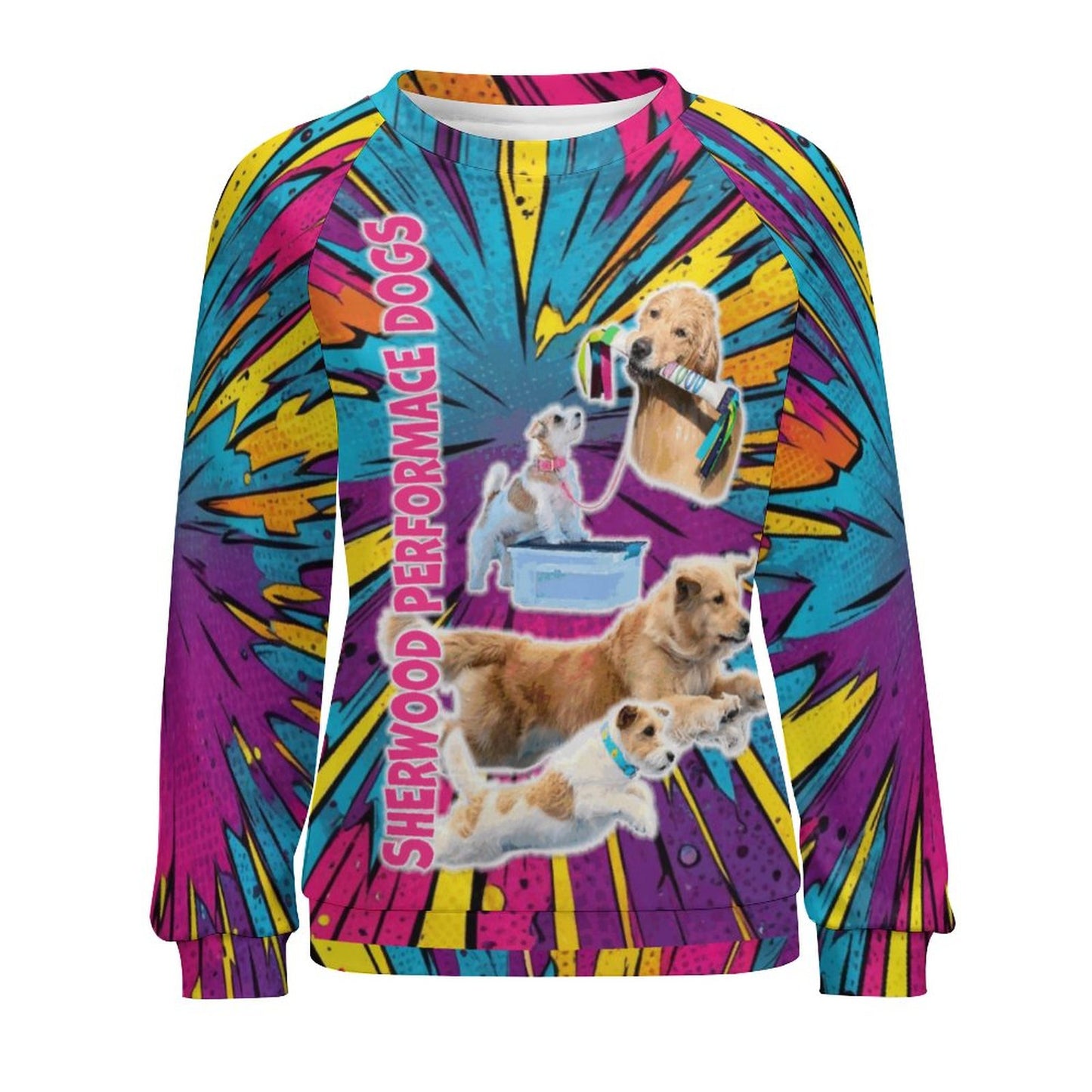 SHERWOOD DOGS Sweatshirt Designs Raglan Style