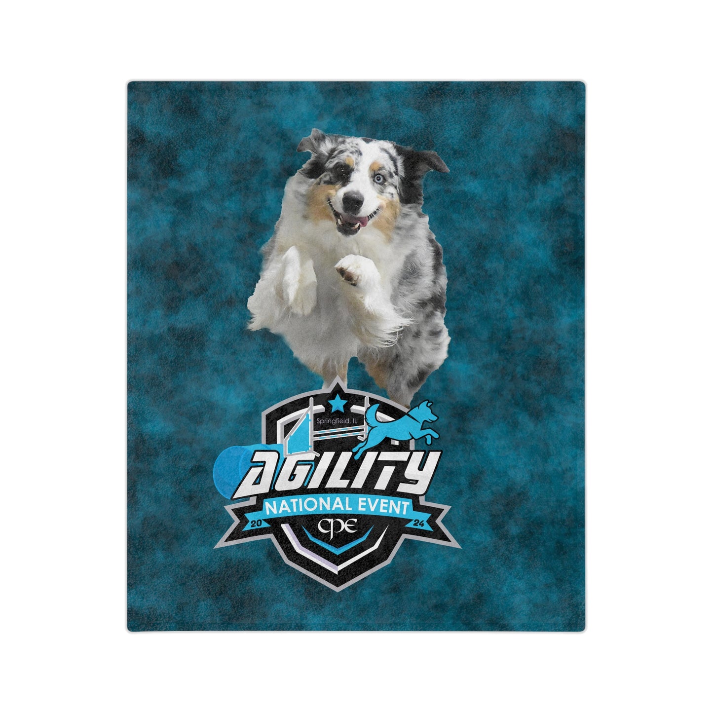 CUSTOM AGILITY CPE NATIONALS Velveteen Microfiber Blanket