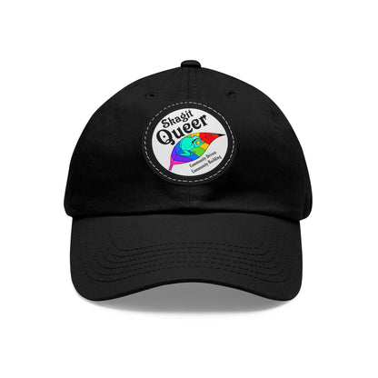 SKAGIT QUEER Hat with Leather Patch (Round)