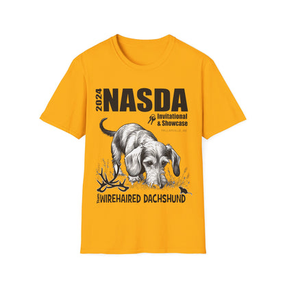 *Ginny, Geordie & Gerbils! * WIREHAIRED DACHSHUND - NASDA  Unisex Softstyle T-Shirt