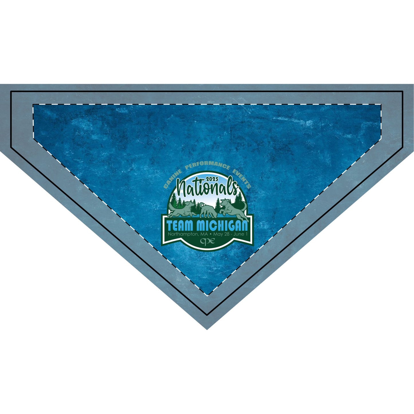 CPE TEAM MICHIGAN Clip-on Pet Bandana