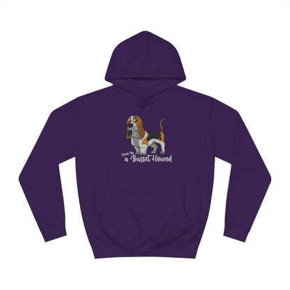 LOVED BY  BASSET 4 Unisex College Hoodie