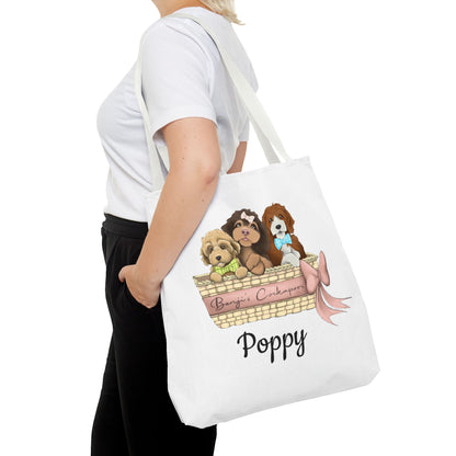 Poppy    Benjis Cockapoos Tote Bag