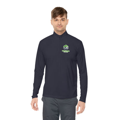 EVERGREEN DISC DOGS Unisex Quarter-Zip Pullover