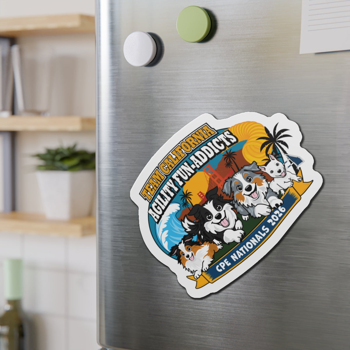 AGILITY FUN ADDICTS Magnet  6"