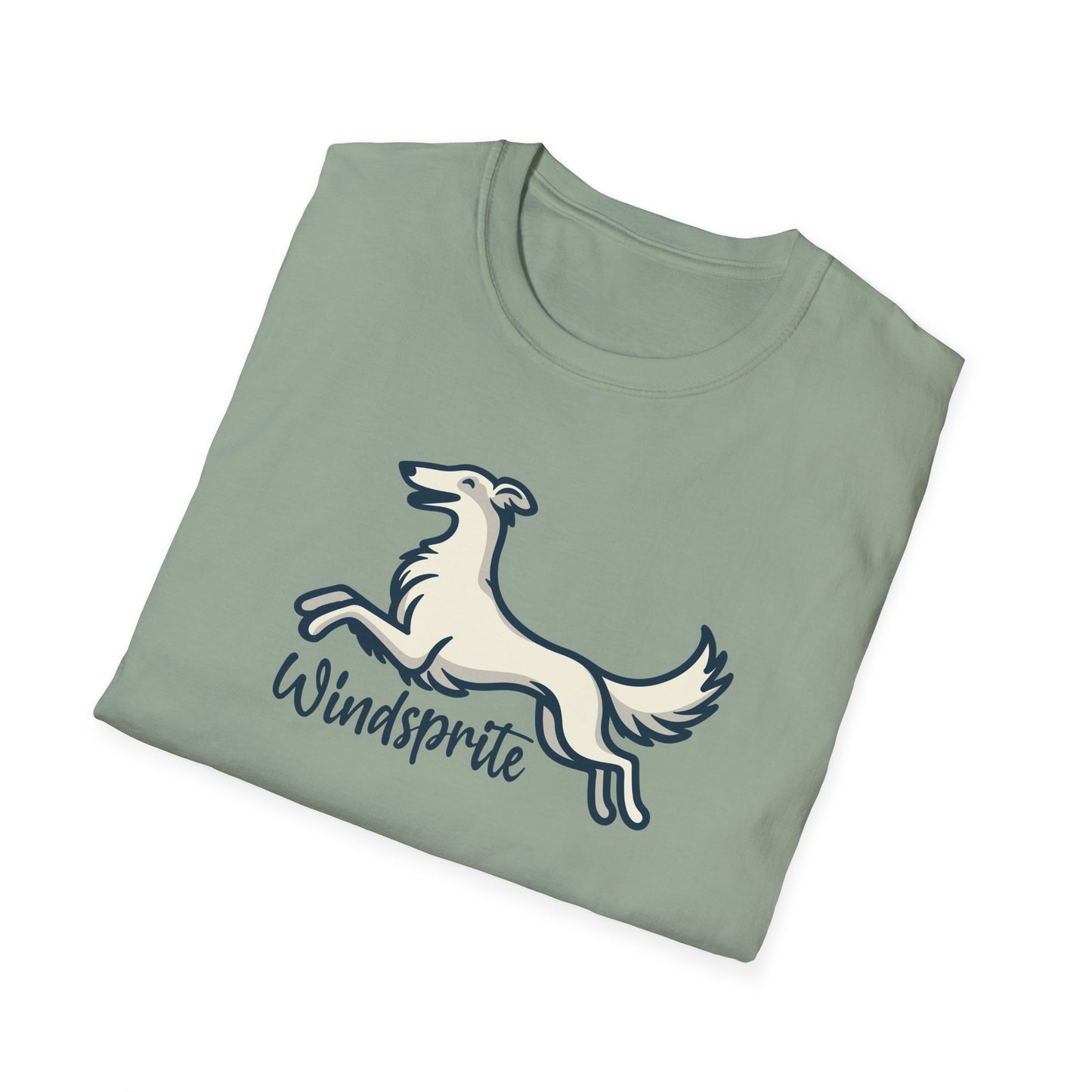 *Joy WINDSPRITE - Silken Windhound Waving Unisex Softstyle T-Shirt