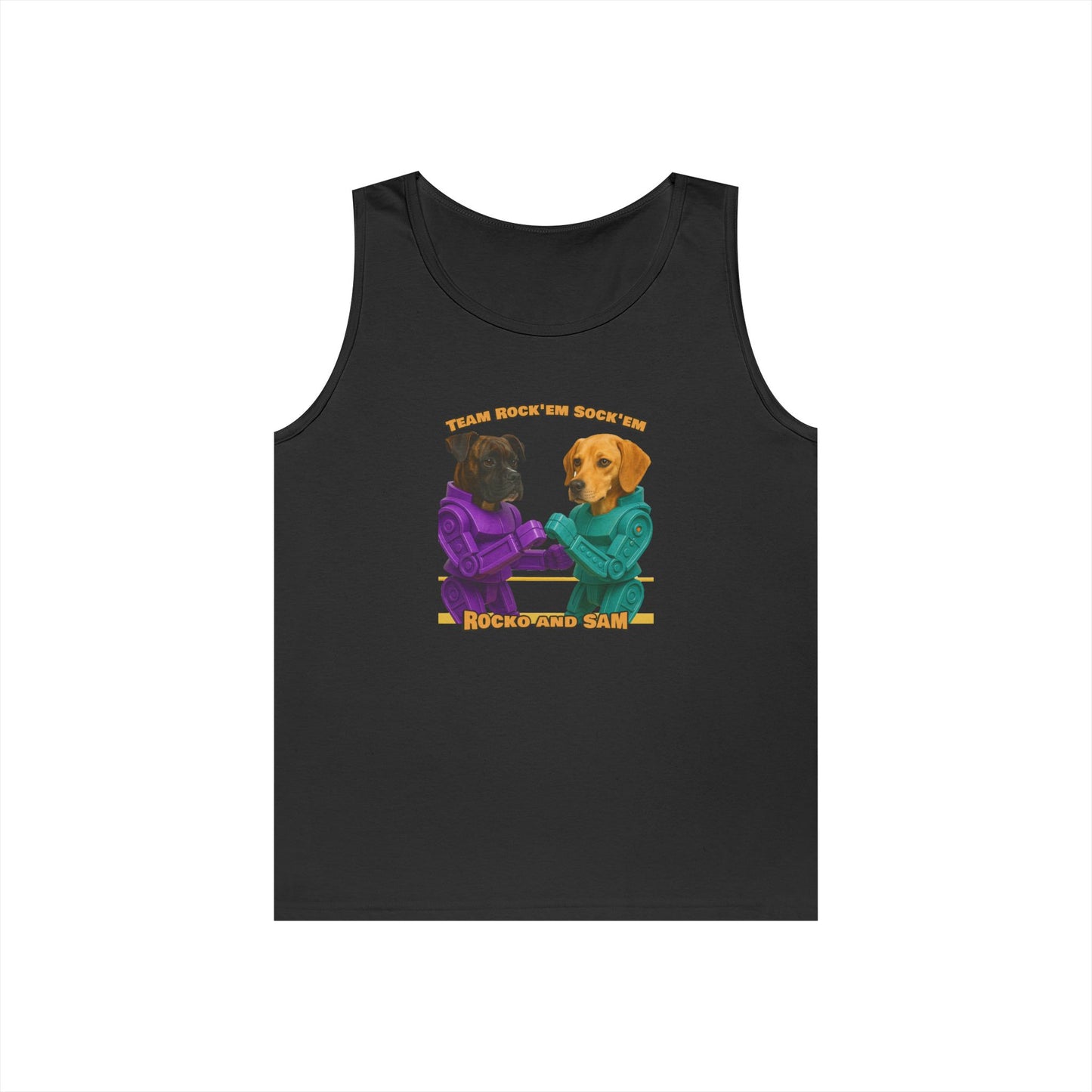 ROCKO SAM Unisex Heavy Cotton Tank Top