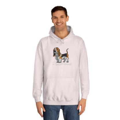 LOVED BY  BASSET 4 Unisex College Hoodie