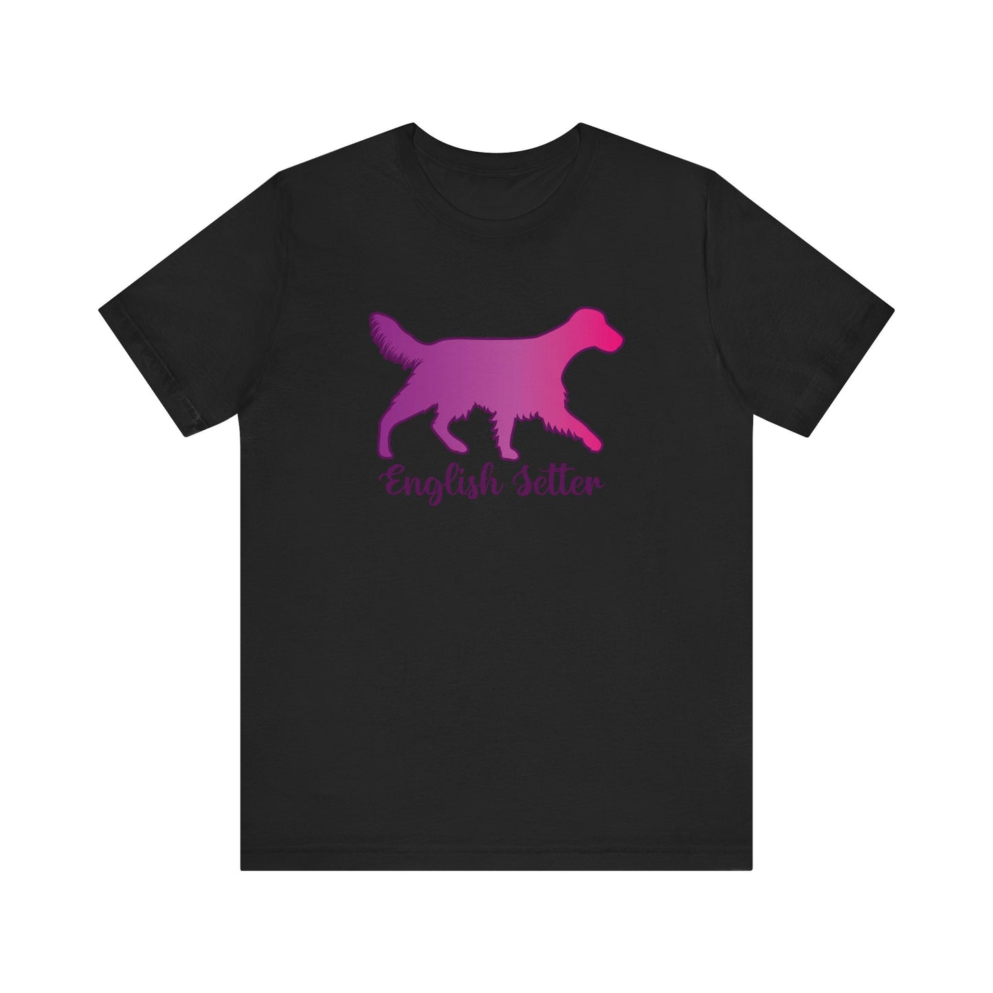 ENGLISH SETTER  Silhouette Unisex Jersey Short Sleeve Tee