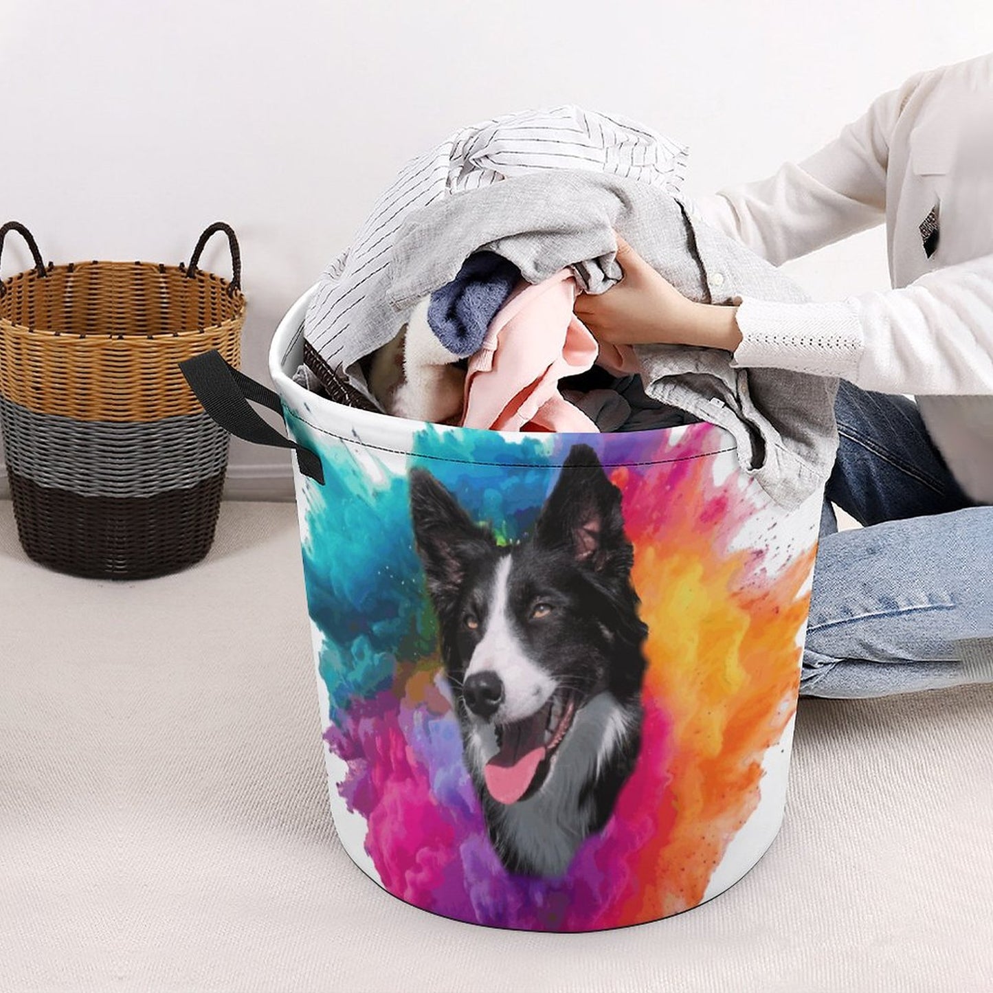 Oxford Collapsible Laundry Basket